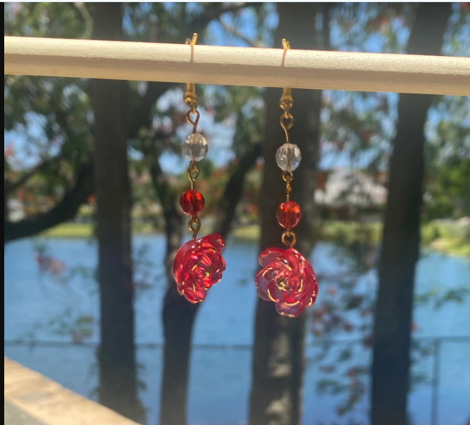 Soft Pink Crystal Earring
