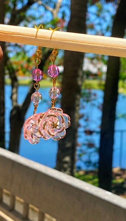 Pink Sun Brace Earring