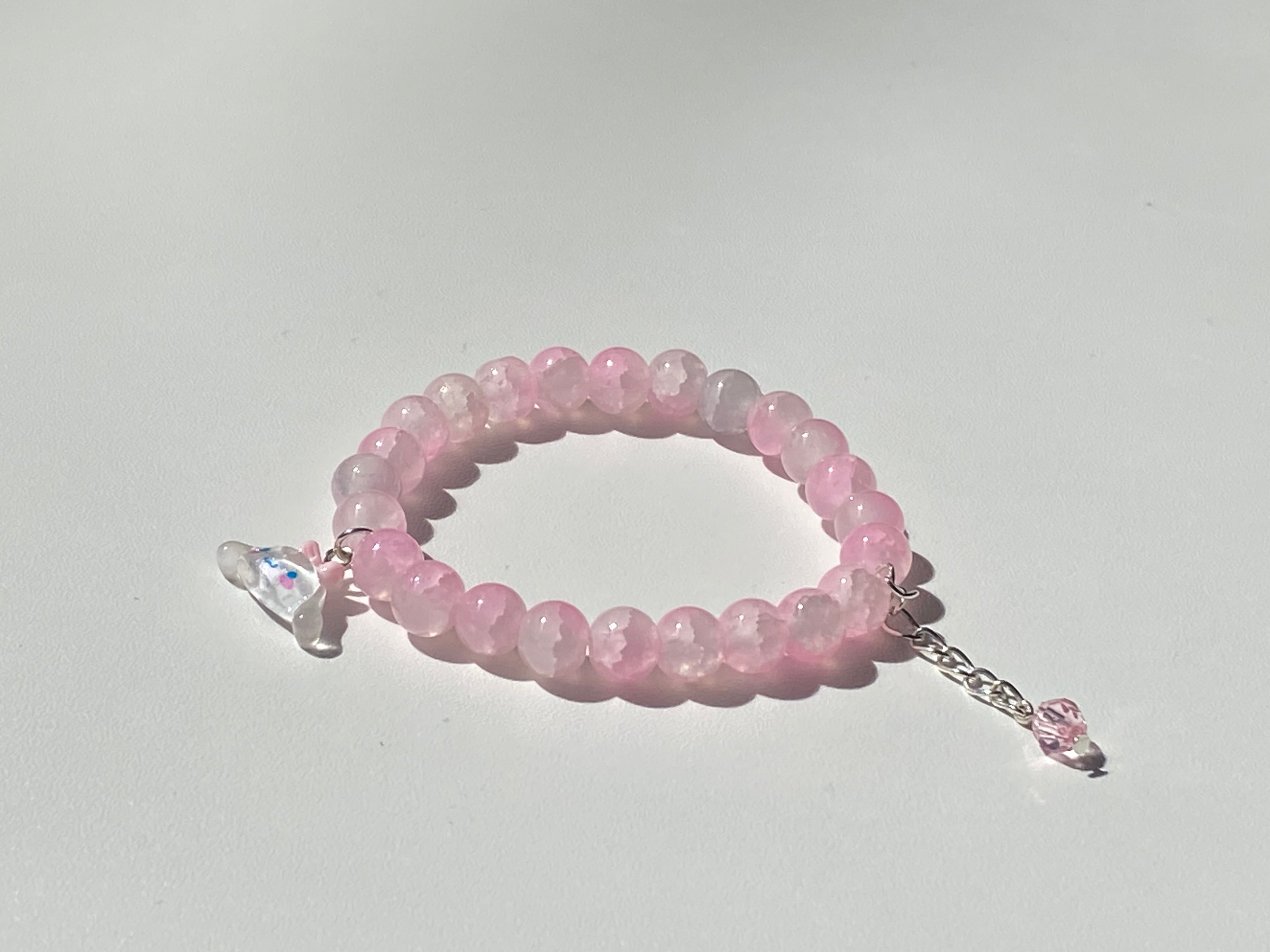 🎀 Soft Pink Crystal Bracelet