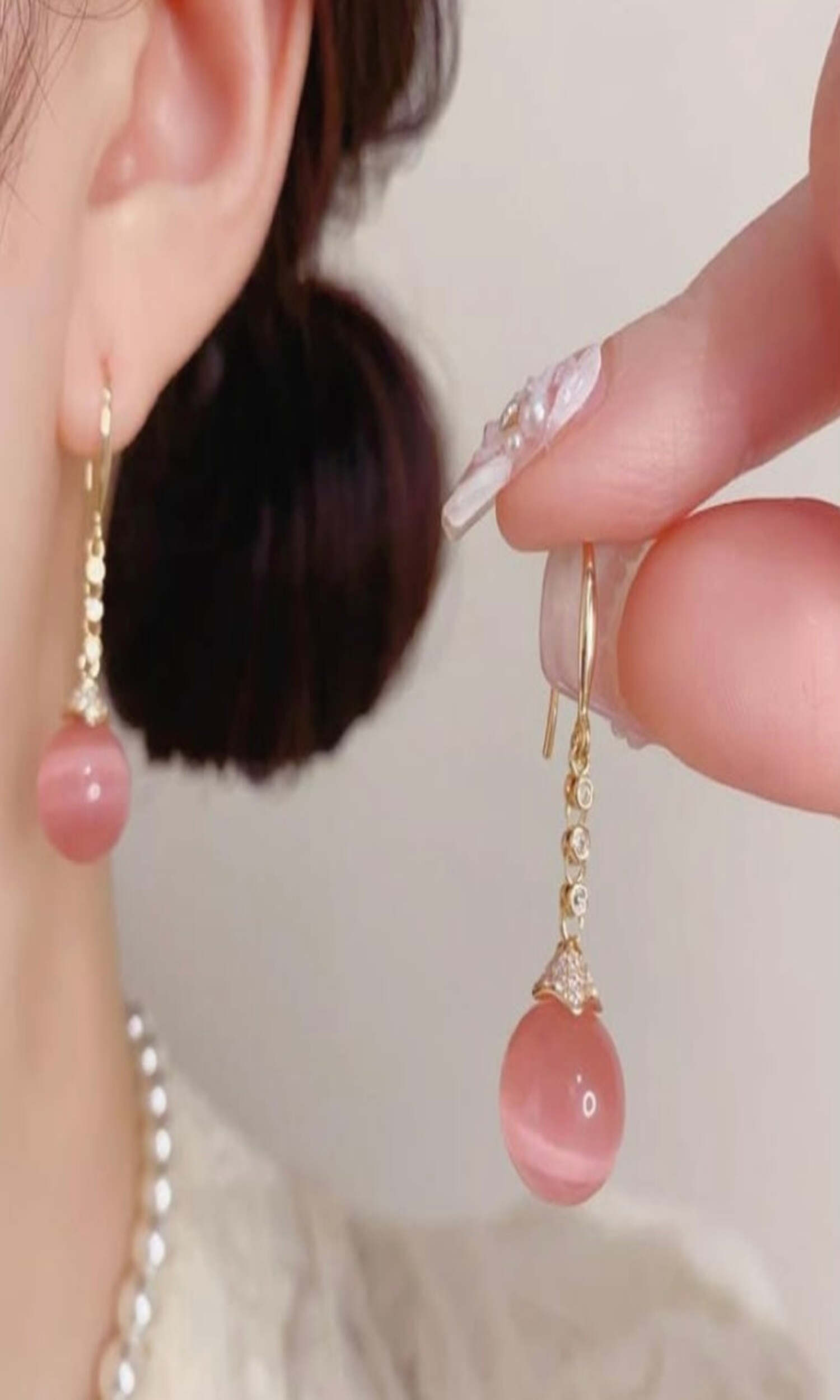 Pink Sun Brace Earring