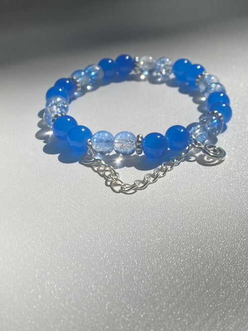 Sky Blue Beaded Bracelet