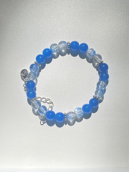 Sky Blue Beaded Bracelet