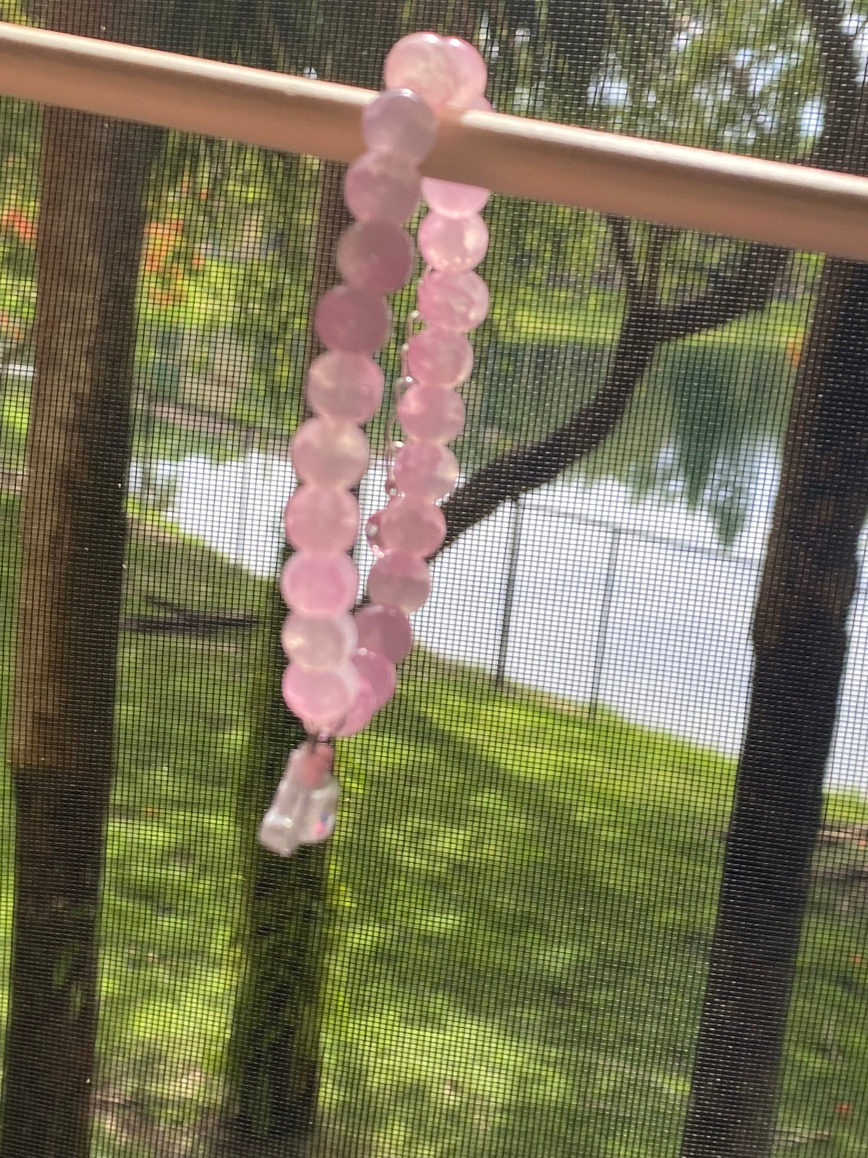 🎀 Soft Pink Crystal Bracelet