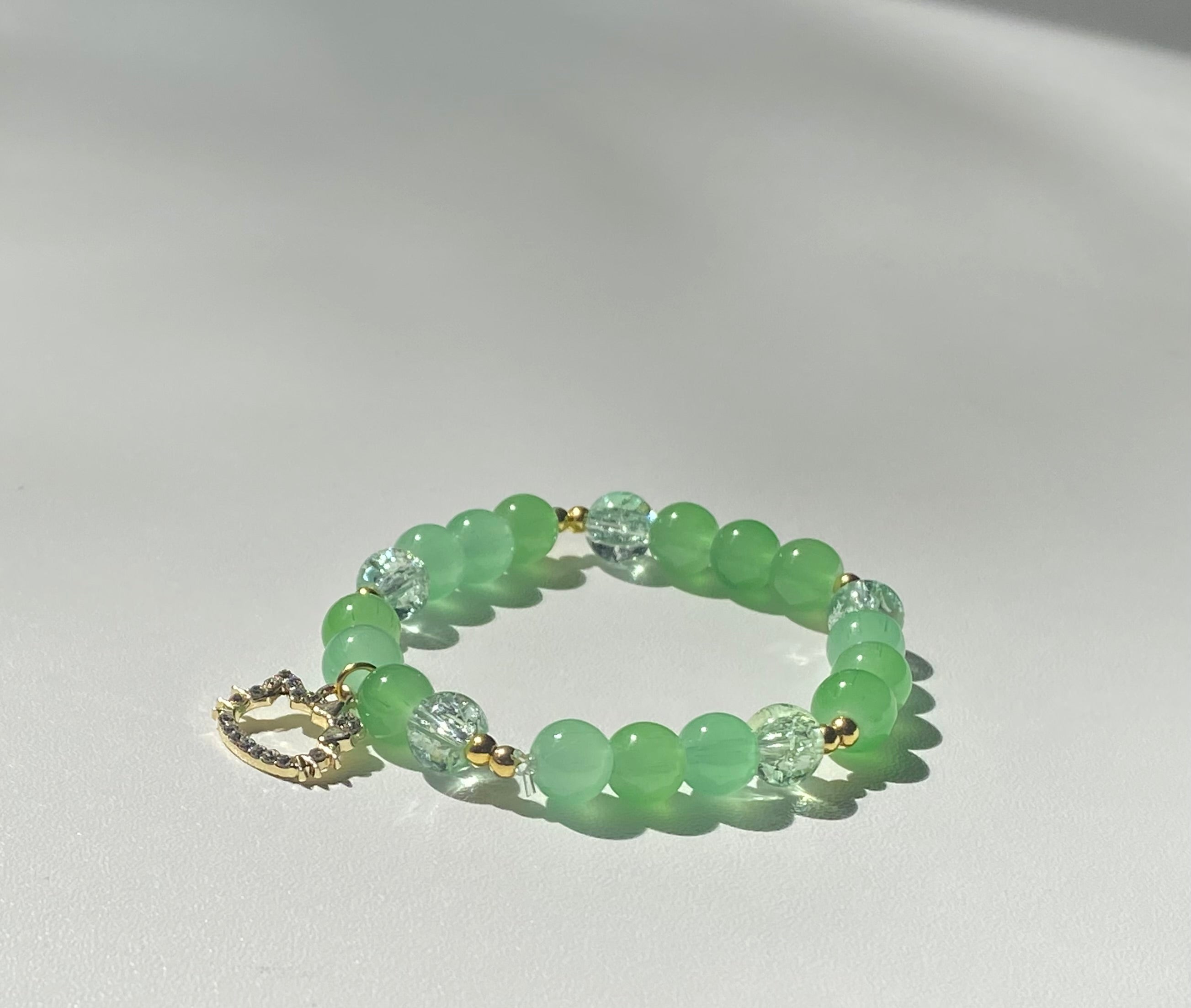 💚 Green Gemstone Bracelet