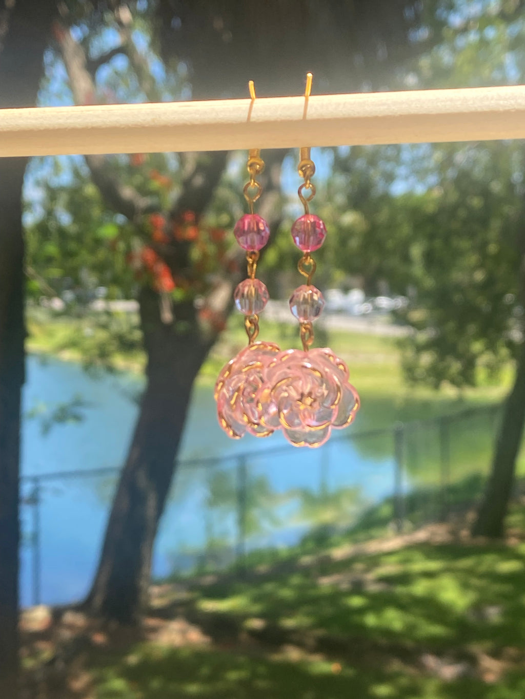 Pink Sun Brace Earring