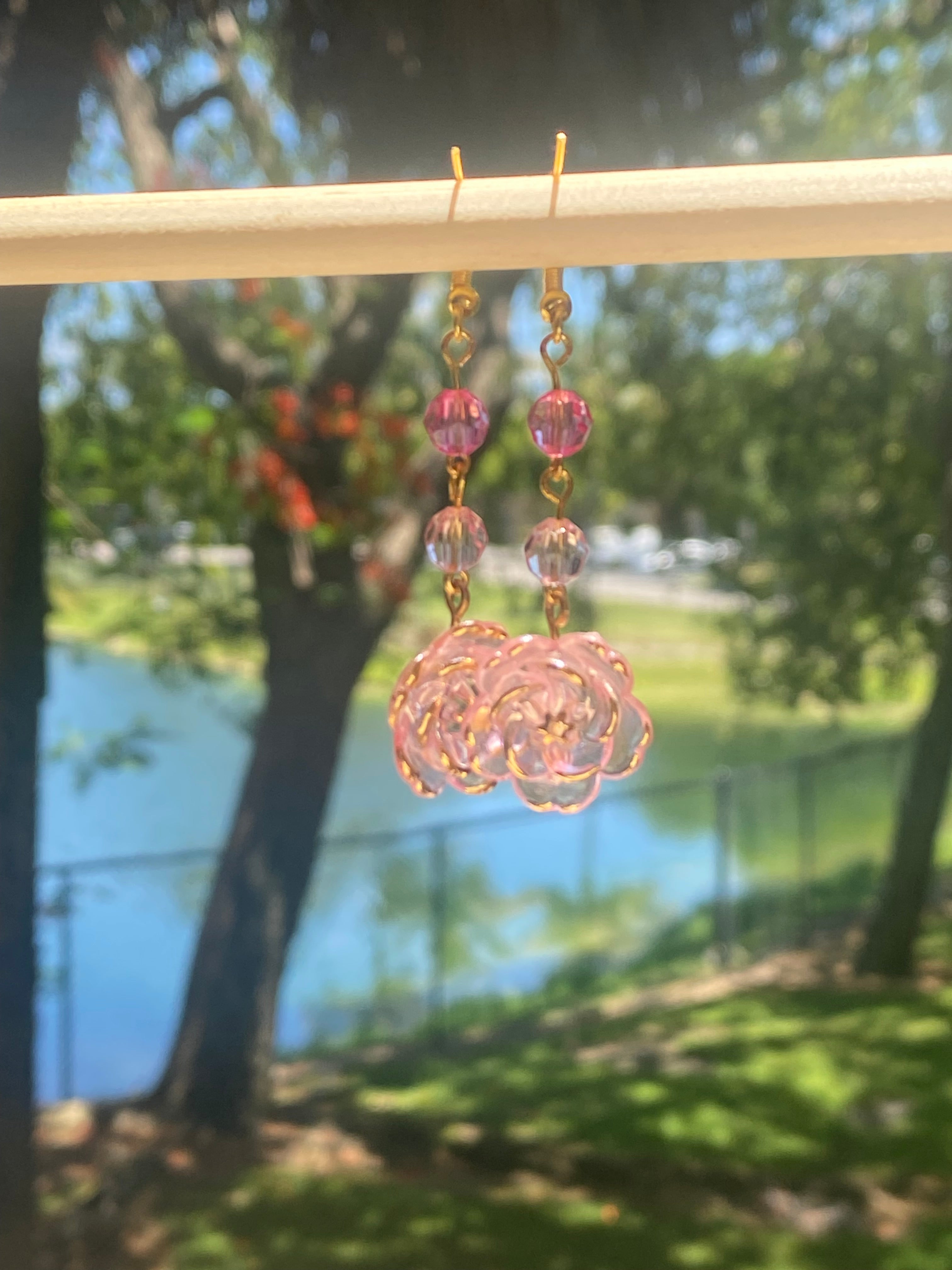 Pink Sun Brace Earring