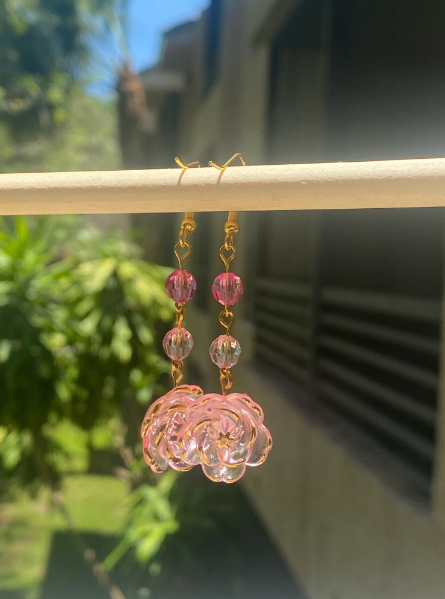 Orange Sun Earrings
